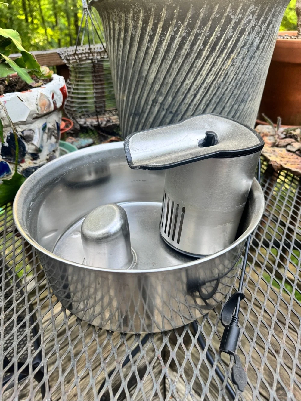 Cat Fountain - Whisker City - Stainless Steel